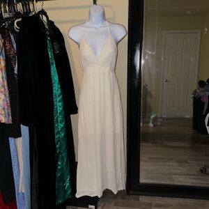 Open back summer maxi dress